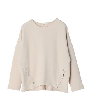 CRAFT STANDARD BOUTIQUE サイドリングボタンプルオーバー Gray Beige