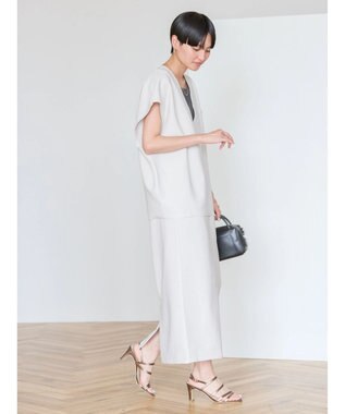 AMERICAN HOLIC クレープジョーゼットタイトスカート Light Gray