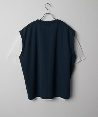 WEGO 【２点セット/LUCY】アンサンブルベスト（SS） ブルー