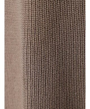 CRAFT STANDARD BOUTIQUE 【2点セット】洗える 60/2 14G片畦Vネックベスト+ロンTEE SET Gray Beige