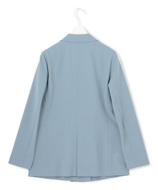 ICB L ウール2WAYストレッチ ダブルブレストジャケット ブルーシェイド系