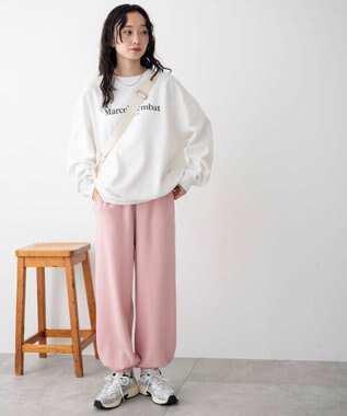 WEGO スウェットジョガーパンツ ライトピンク