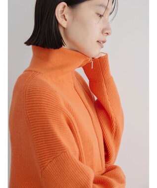 AMERICAN HOLIC バイパチハーフＺＩＰ片畦ニットプルオーバー　 Orange