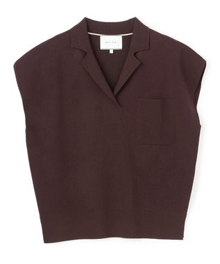 BEIGE， NADIA / ストレッチ スキッパーニット Bordeaux