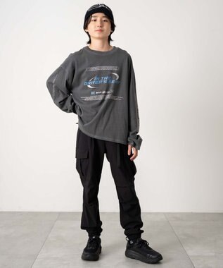 WEGO 【KIDS/ユニセックス着用ITEM】ストレッチトカーゴジョガーパンツ（JUNIOR） ブラック