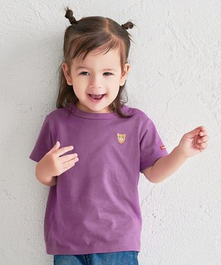 MIKI HOUSE HOT BISCUITS 【70-120cm】【Everyday Series】ワンポイント 半袖Tシャツ