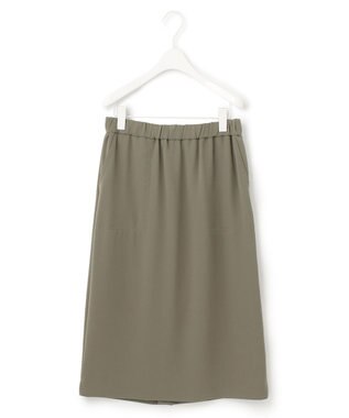 ICB 【WEB限定カラーあり・洗える】ライトダブルクロス スカート アッシュカーキ系