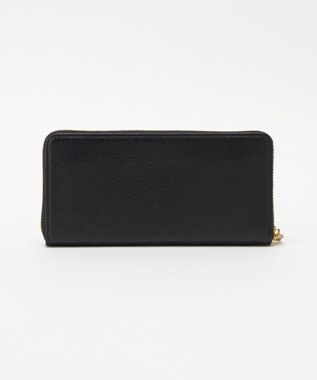 russet モノグラムプレートラウンドジップウォレット(SO-372) Black/BE