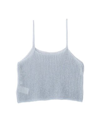 AMERICAN HOLIC 甘編みキャミカーディガンセット Sax