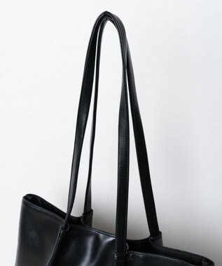 WEGO タックデザイントートバッグ ブラック