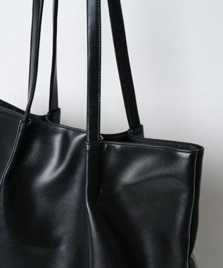 WEGO タックデザイントートバッグ ブラック