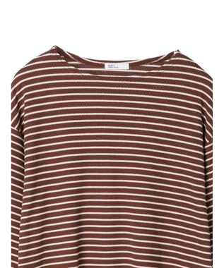 CRAFT STANDARD BOUTIQUE ボーダーワッフルプルオーバー Brown