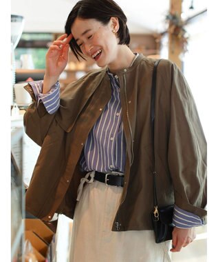 CRAFT STANDARD BOUTIQUE 綿ナイロングログランブルゾン Khaki