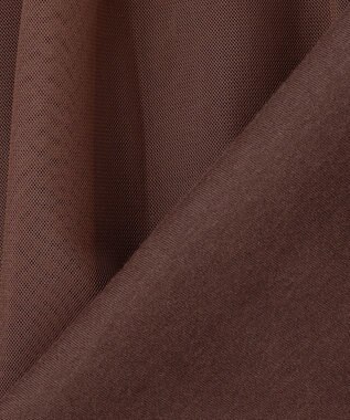 Feroux 【汗ジミが目立たない・洗える】バルーンチュール Tシャツ ダークブラウン系