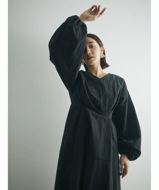 Green Parks armonia．ウエストタックワンピース Black