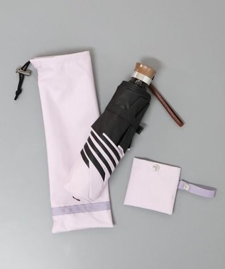 AURORA オーロラ　晴雨兼用折りたたみ傘（無地） ライトパープル