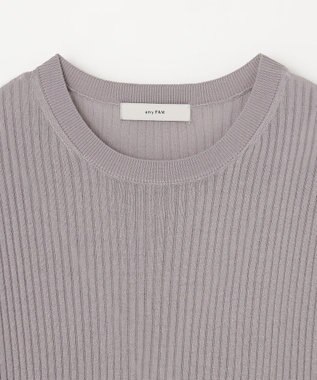 ANY 【2SET】ニットツインセット（半袖ニット＋Vネックカーデ） ライトグレー