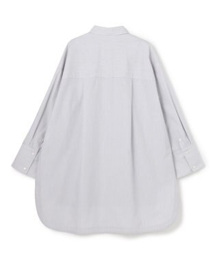 uncrave コットンクロスストライプ BIGシャツ ネイビーストライプ