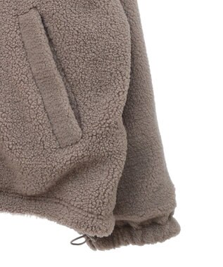 Green Parks リバーシブルコンビボアブルゾン Gray Beige