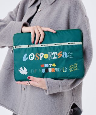 LeSportsac 13 inch Lap Top Case/LSSタイポグラフィPCケース LSSタイポグラフィPCケース