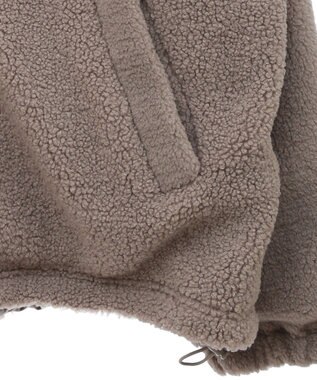 Green Parks リバーシブルコンビボアブルゾン Gray Beige