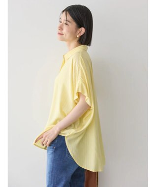 AMERICAN HOLIC サラックールフレンチスリーブシャツ Stripe Yellow