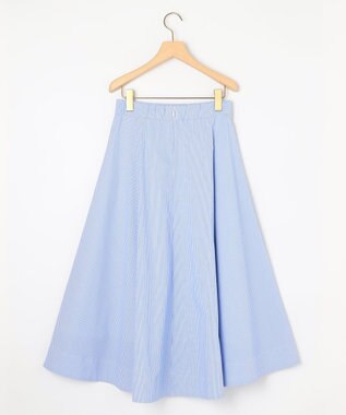 組曲 【セットアップ着用可・WEB限定】コンパクトシャーティング フレアスカート スカイブルー系1