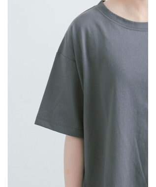 Te chichi 胸刺繍&バックプリントBIGTシャツ チャコールグレー