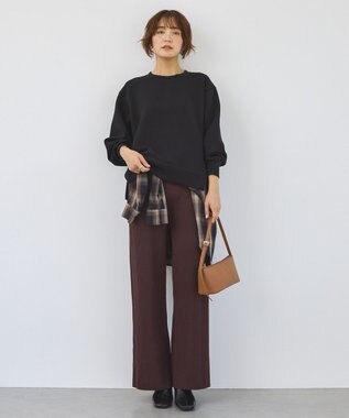 AMERICAN HOLIC サイドスリットダンボールプルオーバー Black