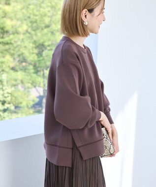 AMERICAN HOLIC サイドスリットダンボールプルオーバー Chocolat