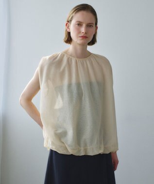 BEIGE， TOPAZ / バルーン シアーニット