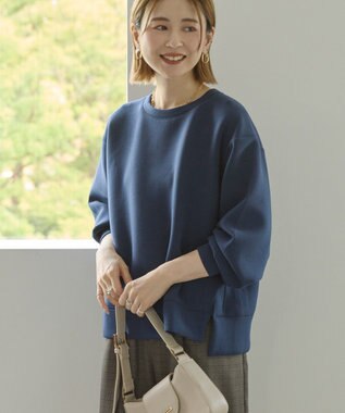 AMERICAN HOLIC サイドスリットダンボールプルオーバー Navy