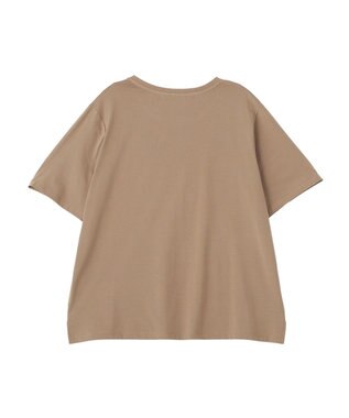 YECCA VECCA フロッキーロゴTee Dark Beige