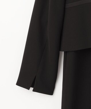 自由区 FORMAL 【襟華やか】エレガント ジャケット＋ワンピース ブラック系