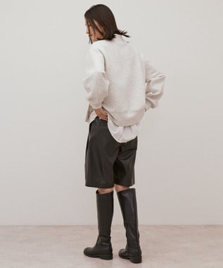 AMERICAN HOLIC サイドスリットダンボールプルオーバー Gray Mixture