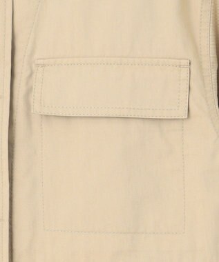 23区 L 【SLOW/一部店舗限定】ハイカウントギャバ ミリタリージャケット ベージュ系