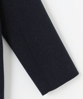 J.PRESS LADIES L 【リバーシブル】ウールナイロン リバー チェック ミドル コート ネイビー系