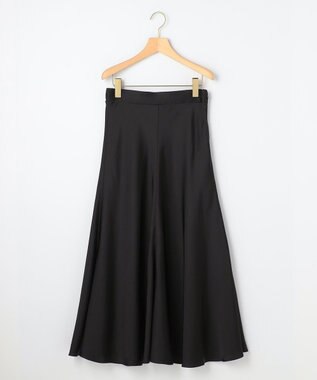 組曲 L 【WEB限定】サテンナロー スカート ブラック系