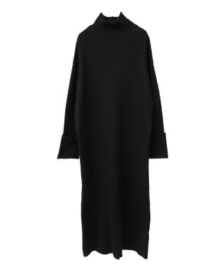 AMERICAN HOLIC モックネックニットワンピース Black