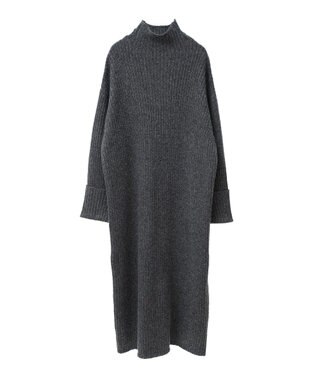 AMERICAN HOLIC モックネックニットワンピース Gray Mixture