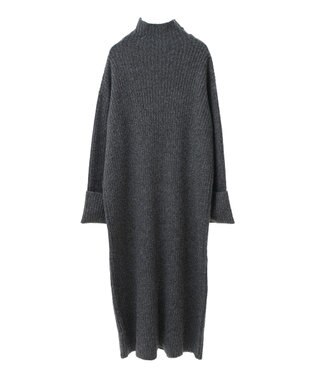 AMERICAN HOLIC モックネックニットワンピース Gray Mixture