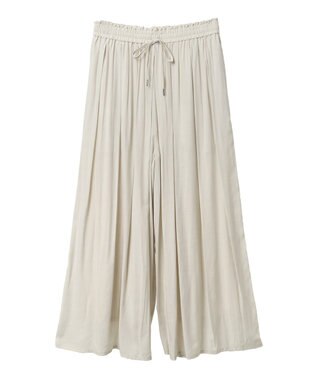 YECCA VECCA シルキータックワイドパンツ Charcoal Gray