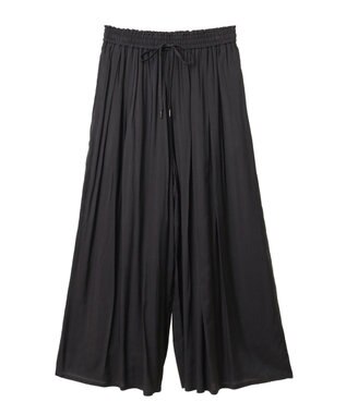 YECCA VECCA シルキータックワイドパンツ Charcoal Gray