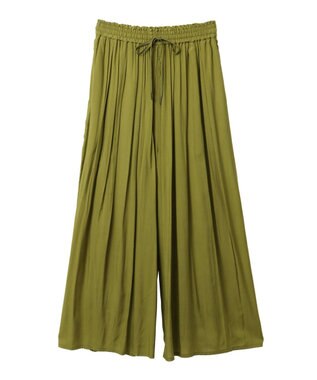 YECCA VECCA シルキータックワイドパンツ Charcoal Gray