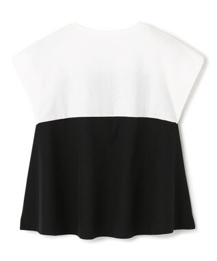 UNFILO 【110-150cm】アソート コンビTシャツ オフ×ブラック[ビスチェコンビ]
