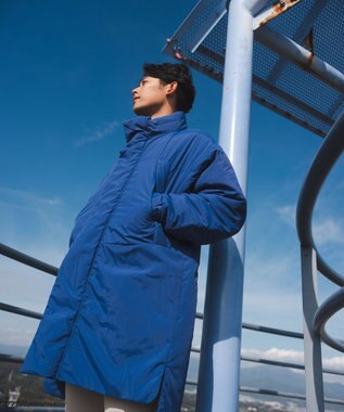 SHARE PARK MENS 【UNISEX】蓄熱中綿モンスターロングコート（L・XLサイズ） ブルー