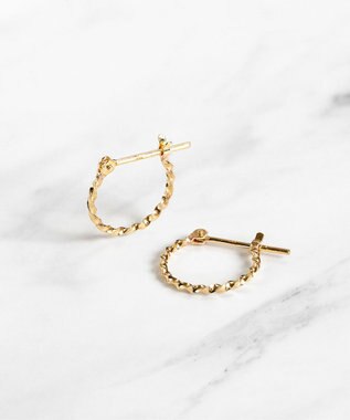 TOCCA 【WEB限定】LEGAME PIERCED EARRINGS S K10 天然石 ピアス S シーブルーカルセドニー