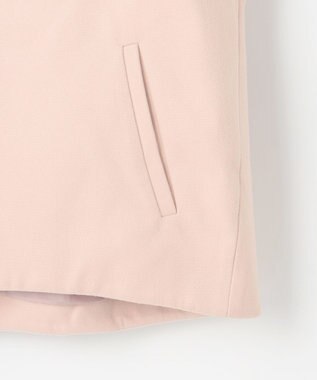 Feroux フード付きコクーンショート コート ピンク系