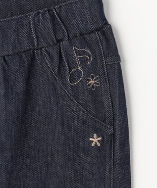 組曲 KIDS 【110-140㎝】シンフォニー デニムニットパンツ ネイビー