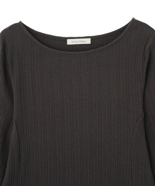 Green Parks チェーンリブカットプルオーバー Charcoal Gray